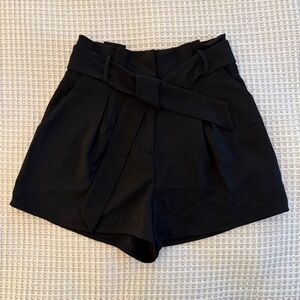 Free Press High Waisted Belted Shorts